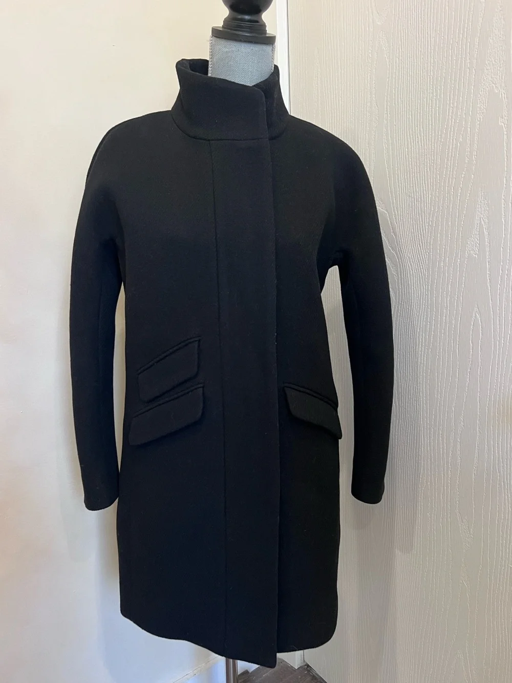 J. Crew Cocoon Italian Stadium Cloth Wool Coat